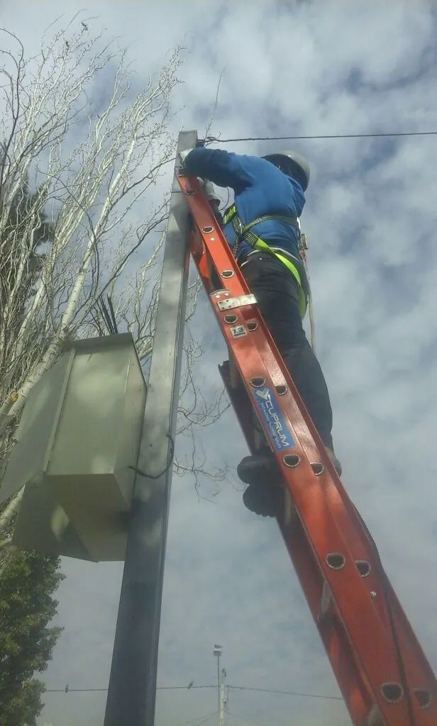 Trabajos de EDT Ingeniería en alumbrado público LED, imagen de referencia del rubro